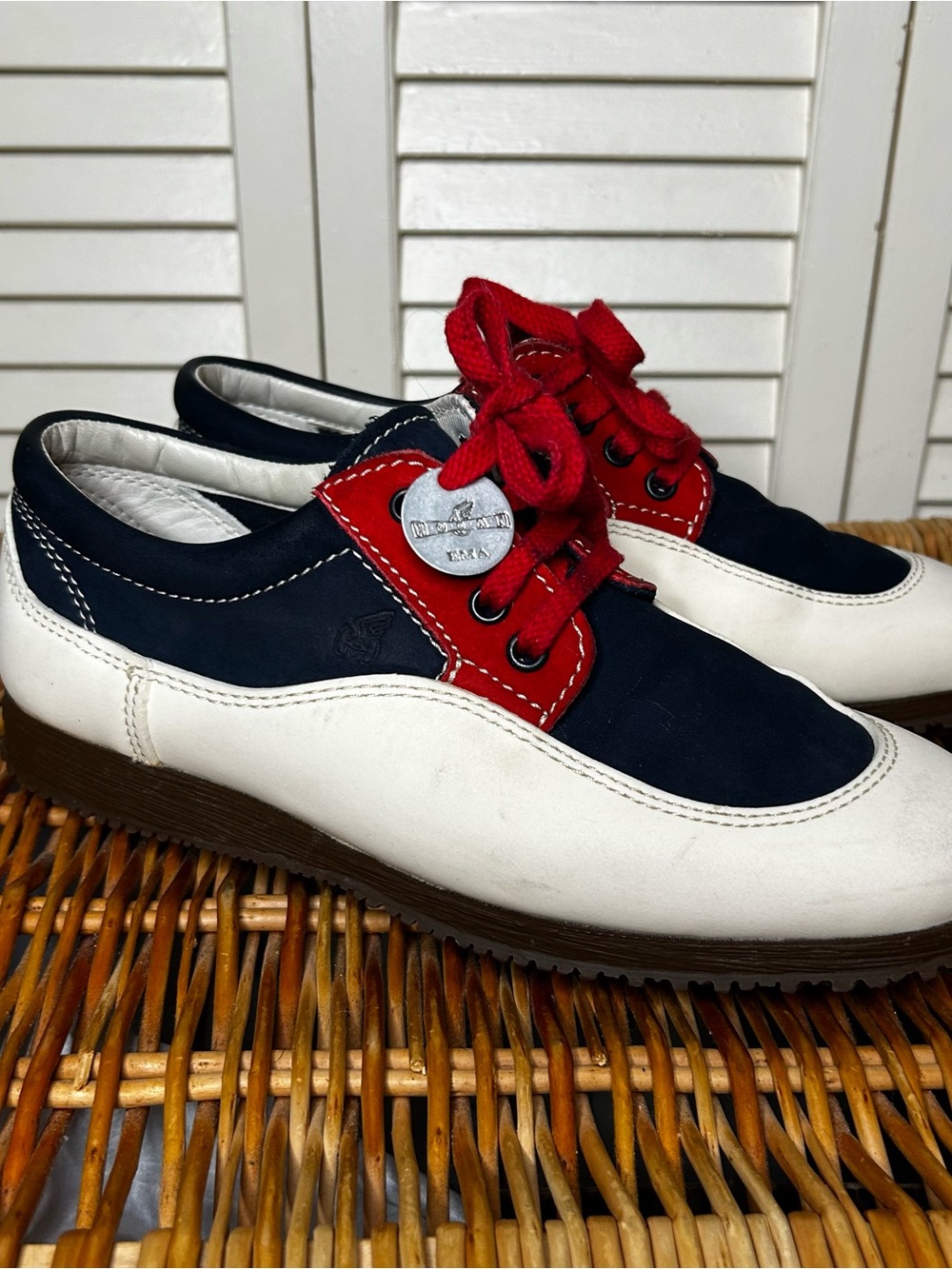 Hogan suede bowling style sneakers